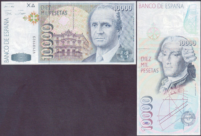 1992 Spain 10,000 Pesetas (aUnc)